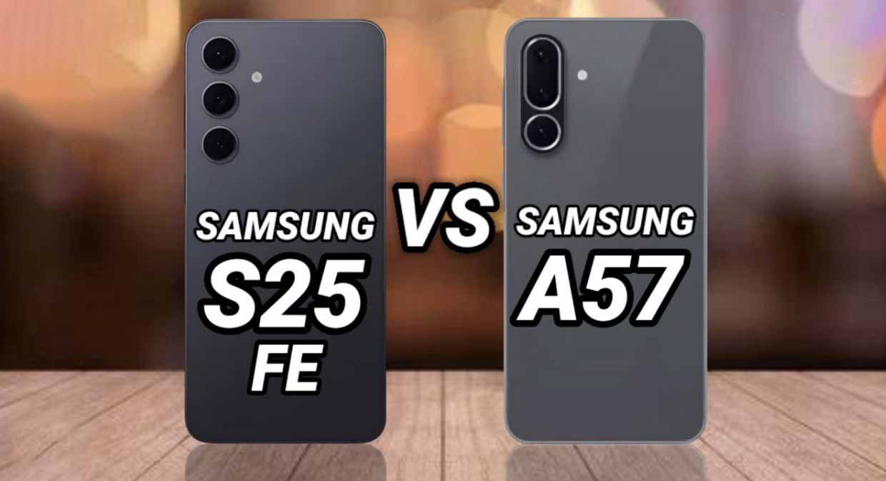 Samsung Galaxy S25 FE vs A57 : que vaut le A57 face au S25 FE ? Samsung Galaxy S25 FE vs A57