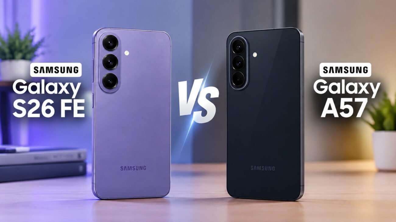 Samsung Galaxy S26 FE vs A57 : lequel choisir en 2026 ? Samsung Galaxy S26 FE vs A57